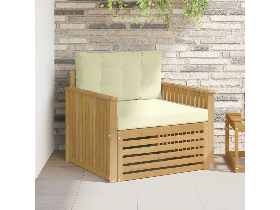 Vidaxl Sofá Exterior Poliéster Branco