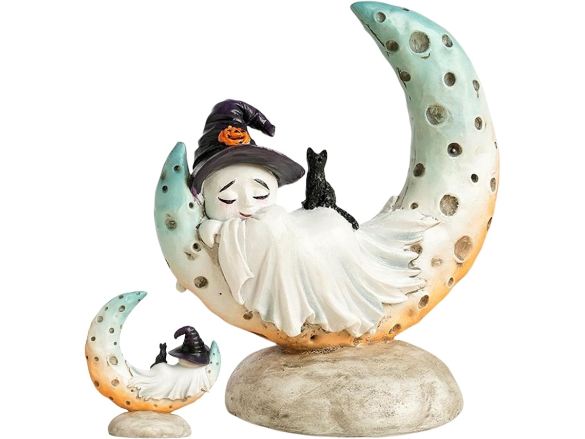 Decorações De Fantasmas Sereia Lua Fantasma Para O Halloween |