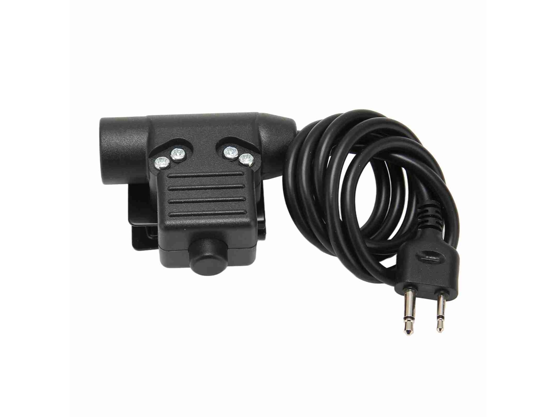 Plug de Cabo U94 Ptt EOOCOO adaptador militar para comunicação