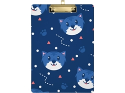 Prancheta Com Estampa De Gatinho Meninas, Transparente, Ideal Inspetores E Fãs De Futebol