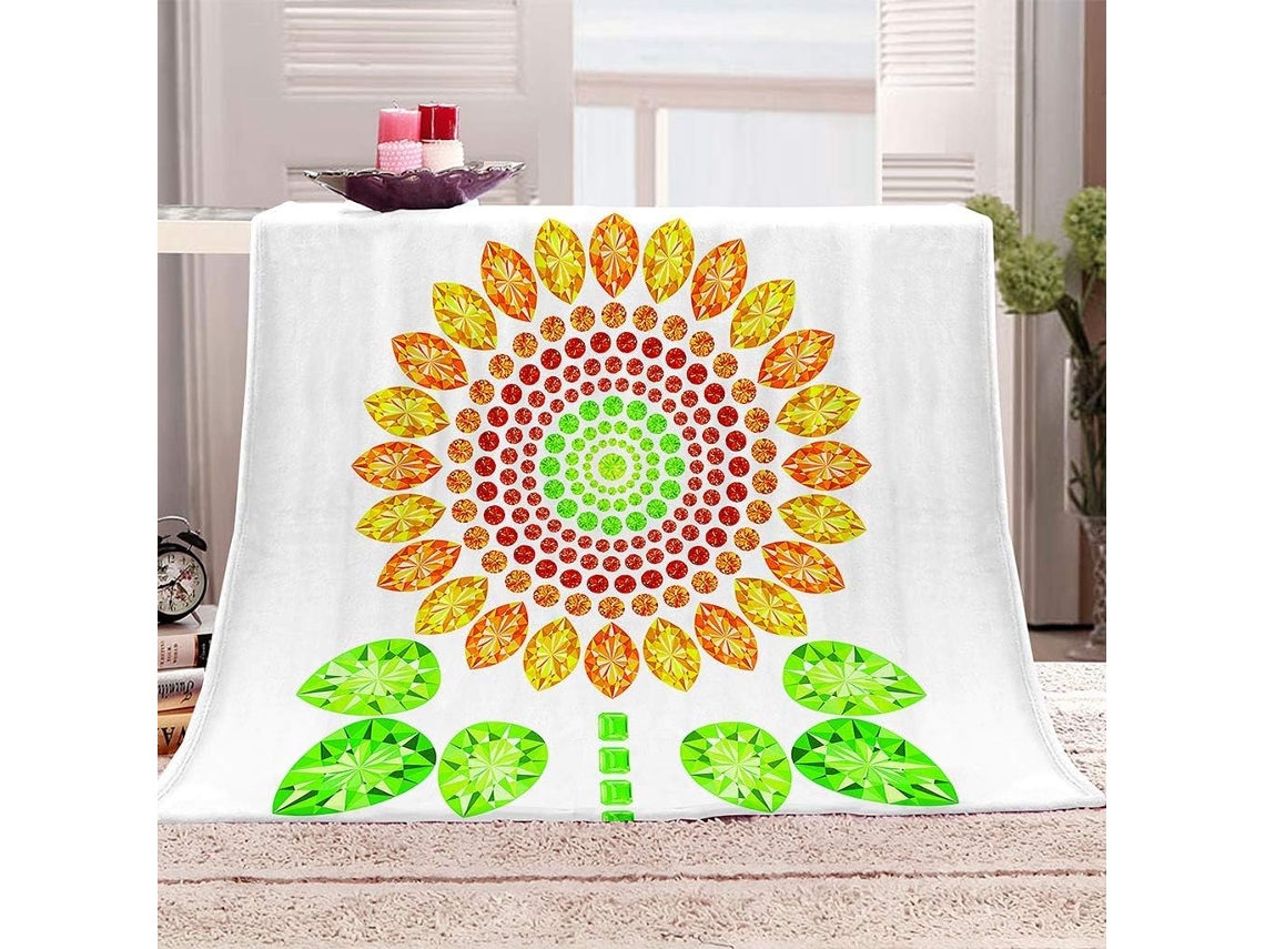 Manta de Microfibra Fansu Flanela Macia e Fofa 3d para Cama Sofá Ou Se Manter Aquecido no Inverno 150x130cm, M