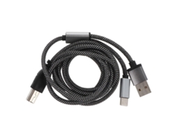 Cabo Lurelia USB-C para USB-B, dados para impressoras, scanners e controladores MIDI.