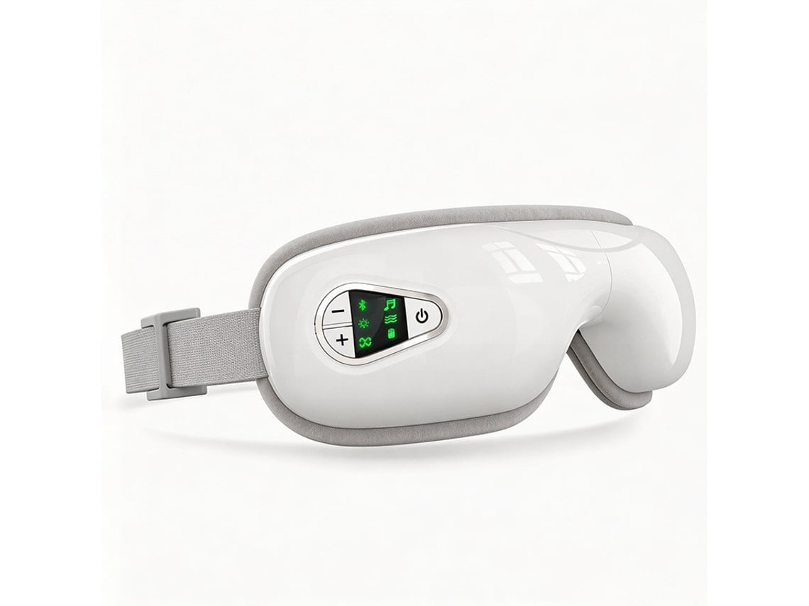 Máscara Massageadora Ocular Inteligente com Bluetooth, Calor Relaxante e Massagem por Ar, Recarregável e Dobrável YANYXR