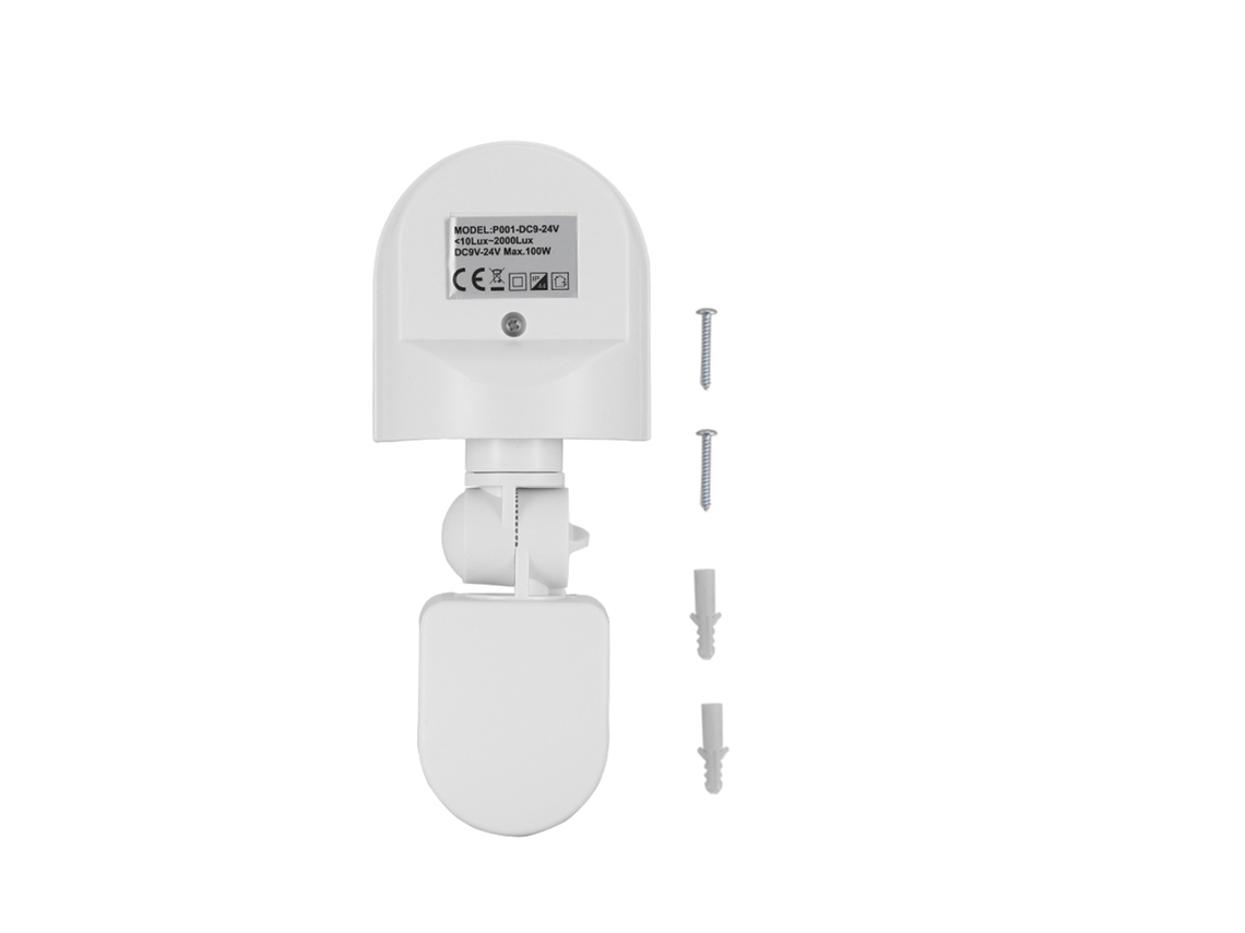 VYLARA Sensor De Infravermelho Para Anoitecer Automático Ao Amanhecer, Detector De Infravermelho Altamente Sensível Com Fácil Instalação E Atraso De Tempo Aj