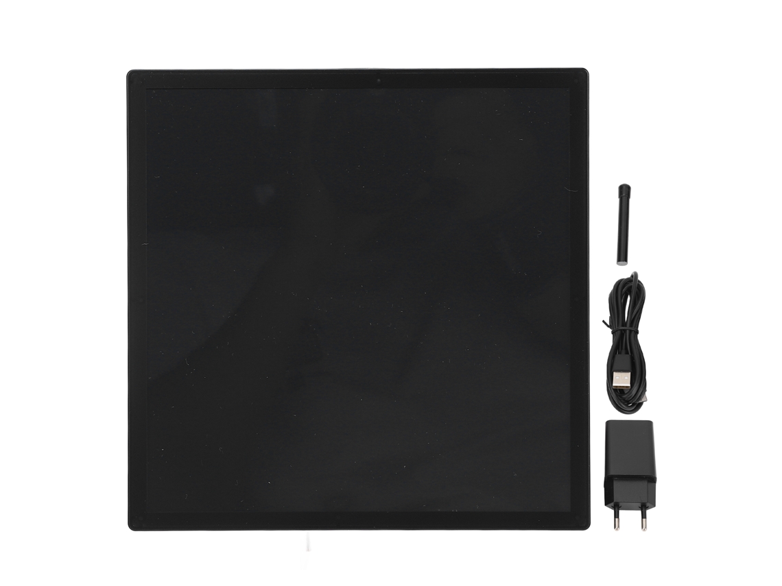 Display Led Matriz 32x32 Pontos Multicolorido Programável Com App Controle Relógio Digital Decoração Mesa Parede Eu Plug