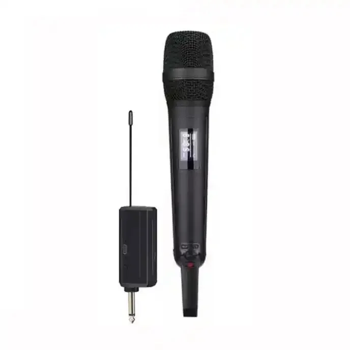 Microfone Sem Fio UHF para Canto, Placa de Som MDUG (preto)