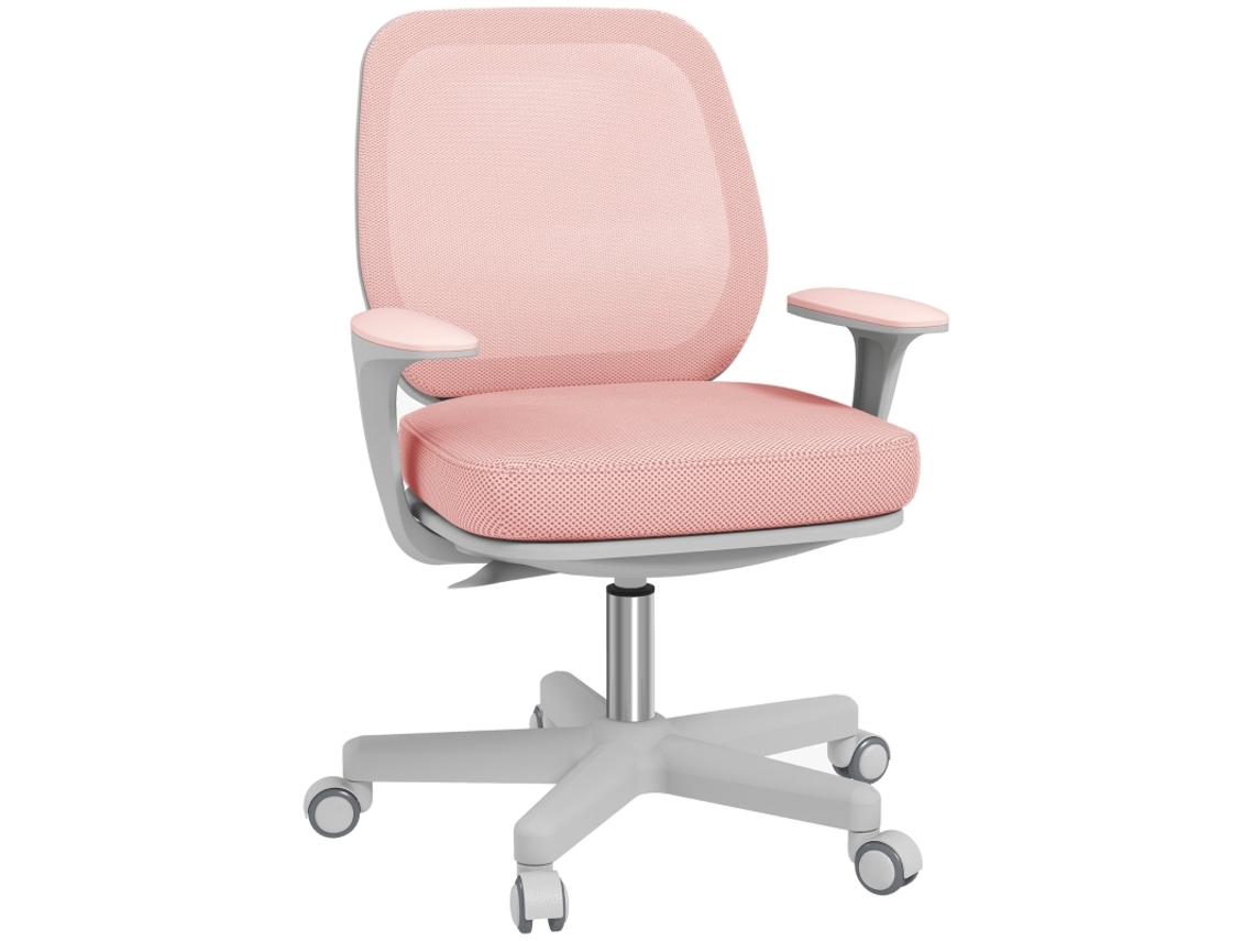 Cadeira de Escritório ergonômica, giratória, ajustável, rosa S/MARCA