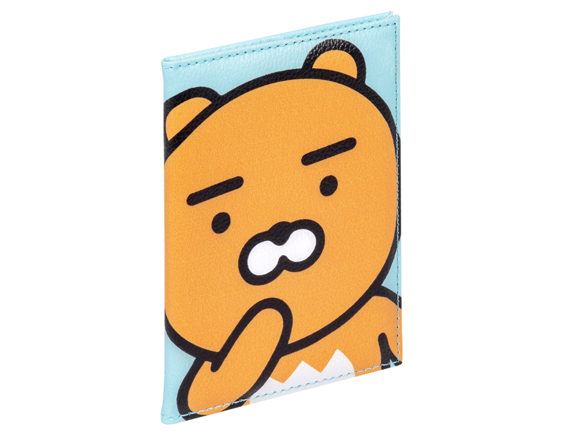 Carteira em Pele para Passaporte Kids 14X9.5 cm Azul