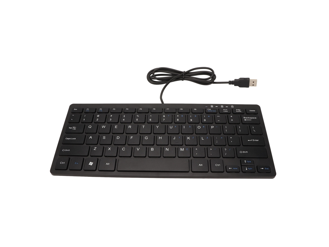 Teclado Mini Ultra Fino Com 78 Teclas Usb Fio