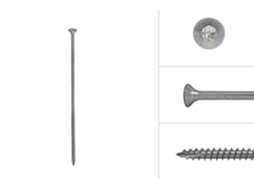 Parafuso Aglomerado Galvanizado 6 X 180 Mm Torx 25 Ponta Perfurante Caixa 100 Peças WOVAR