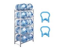 Suporte Para Jarra De Água Estante Para Garrafas De Água 5 Níveis 2 Filas Vevor