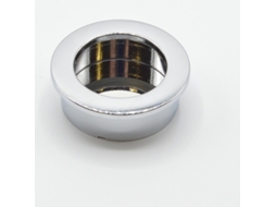 Puxador Redondo de Encastrar para Móvel em Zamac D 40 Mm Cromado Brilhante Conjunto de 8 HARDWAREXCHANGE