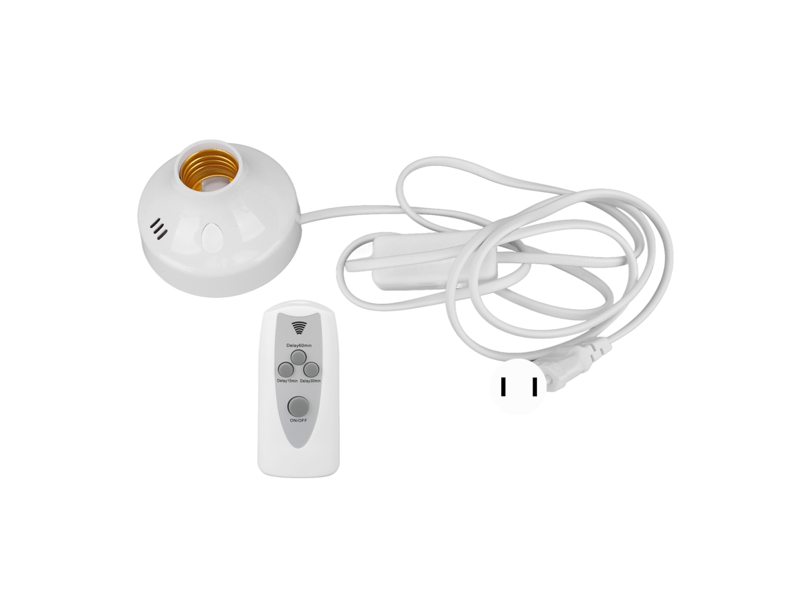 Rebe-base E27 E26 Para Lâmpadas Inteligentes Com Controle Remoto Sem Fio Tomada Eua 110‑240v Para Casa