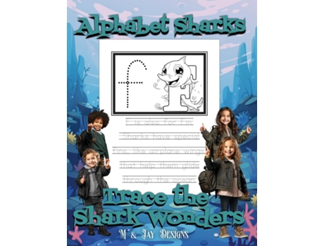 Livro Underwater Alphabets de M and Jay Designs (Inglês)