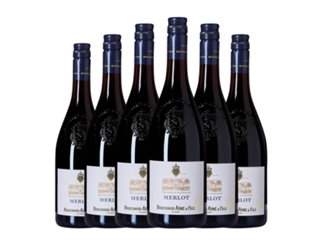 Vinho BOUCHARD AINÉ Héritage du Conseiller Merlot Vin de Pays d'Oc (0.75 L - 6 Unidades)