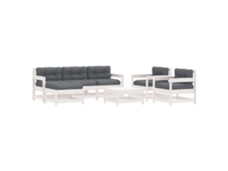 Garden Lounge Set, Garden Lounge Sets Vidaxl Branco Madeira (n/a)