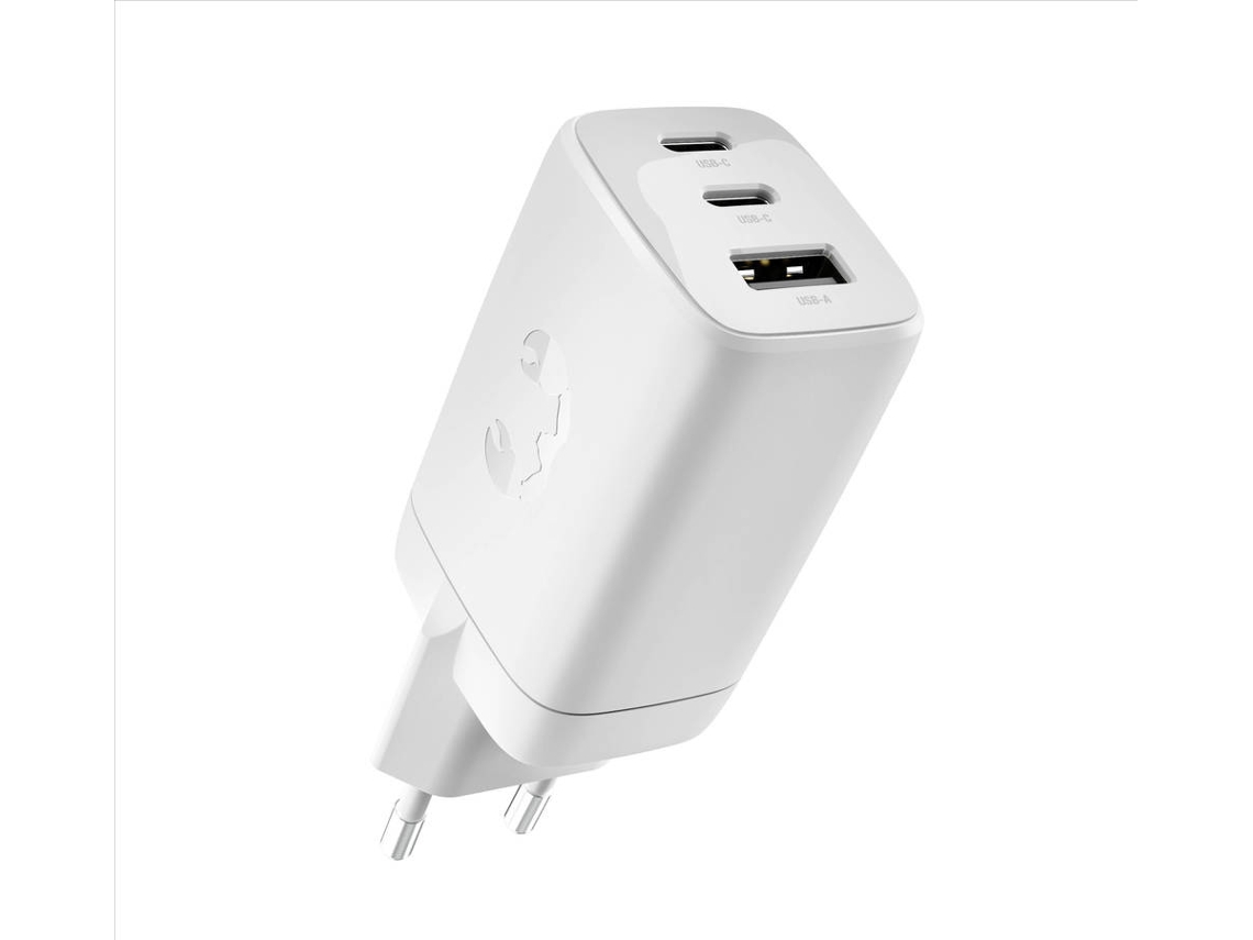 Carregador FRESH 'N REBEL 67W PD USB-A + 2x USB-C  (Branco)