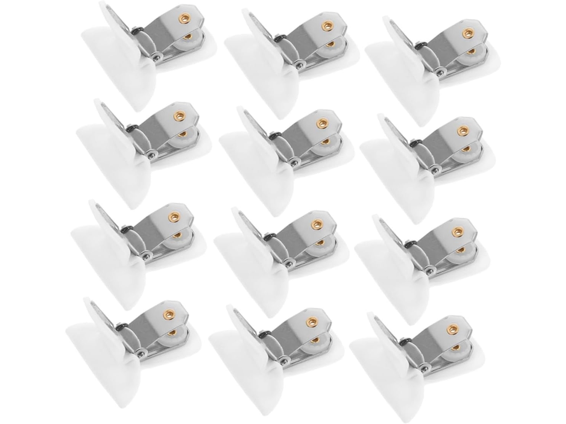 Conjunto de 12 alfinetes antiderrapantes para colchas Baluue, que fixam as colchas para evitar que se movam.