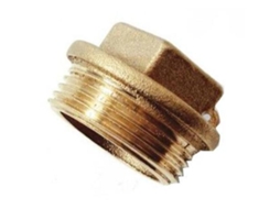 Tapon ciego macho 1/2 laton