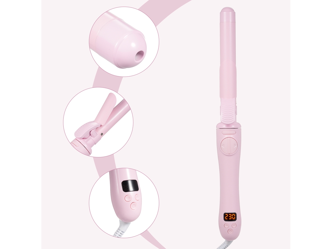 Chapinha De Cabelo Rotativa Elétrica Automática Para Ondas Grandes Com Aquecimento Rápido Portátil E Prática