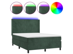 Box Spring Bed, Box Spring Beds Vidaxl Verde Veludo (140 X 200 Cm)