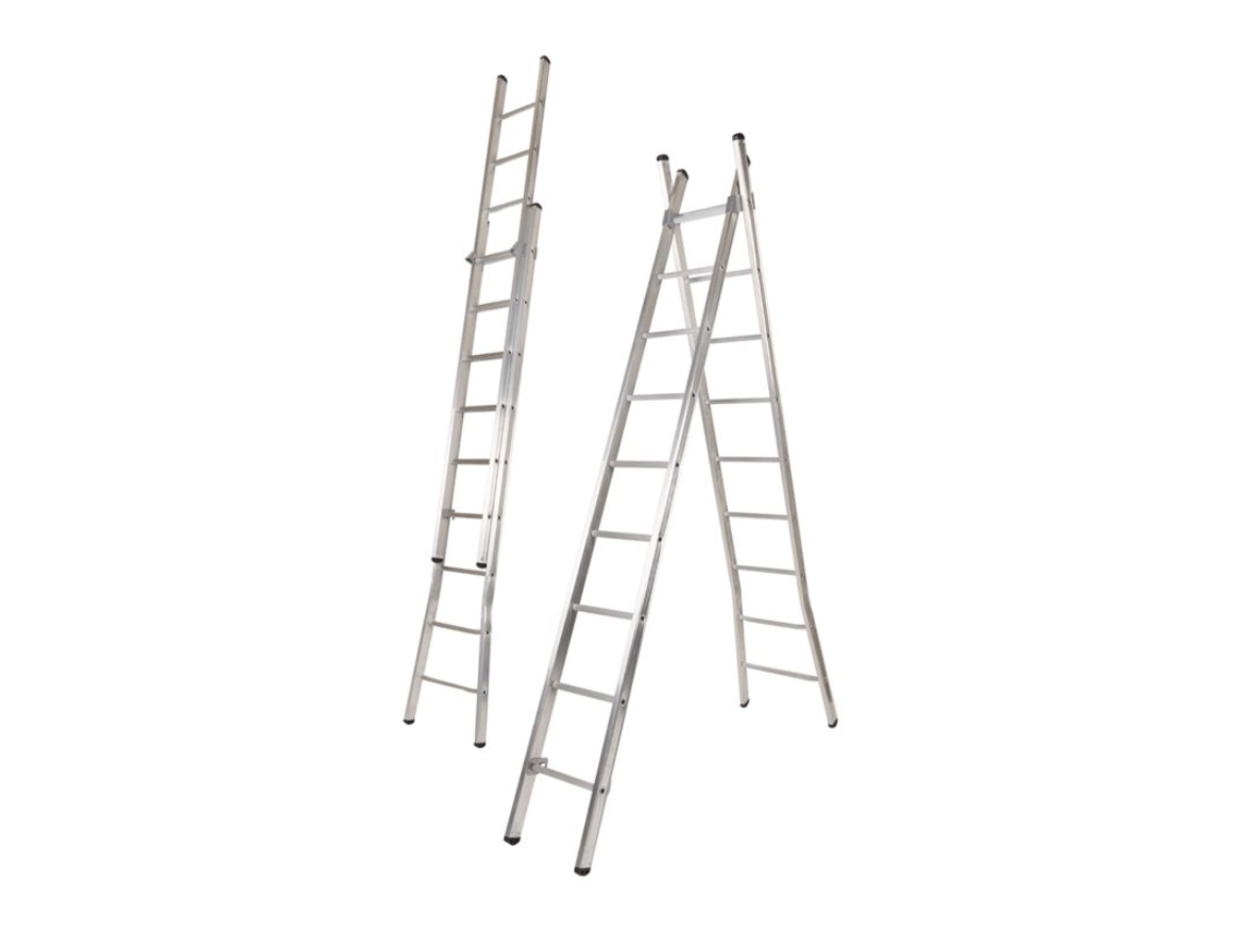 Escada Alúminio Dupla 2,5+2,5m Litan
