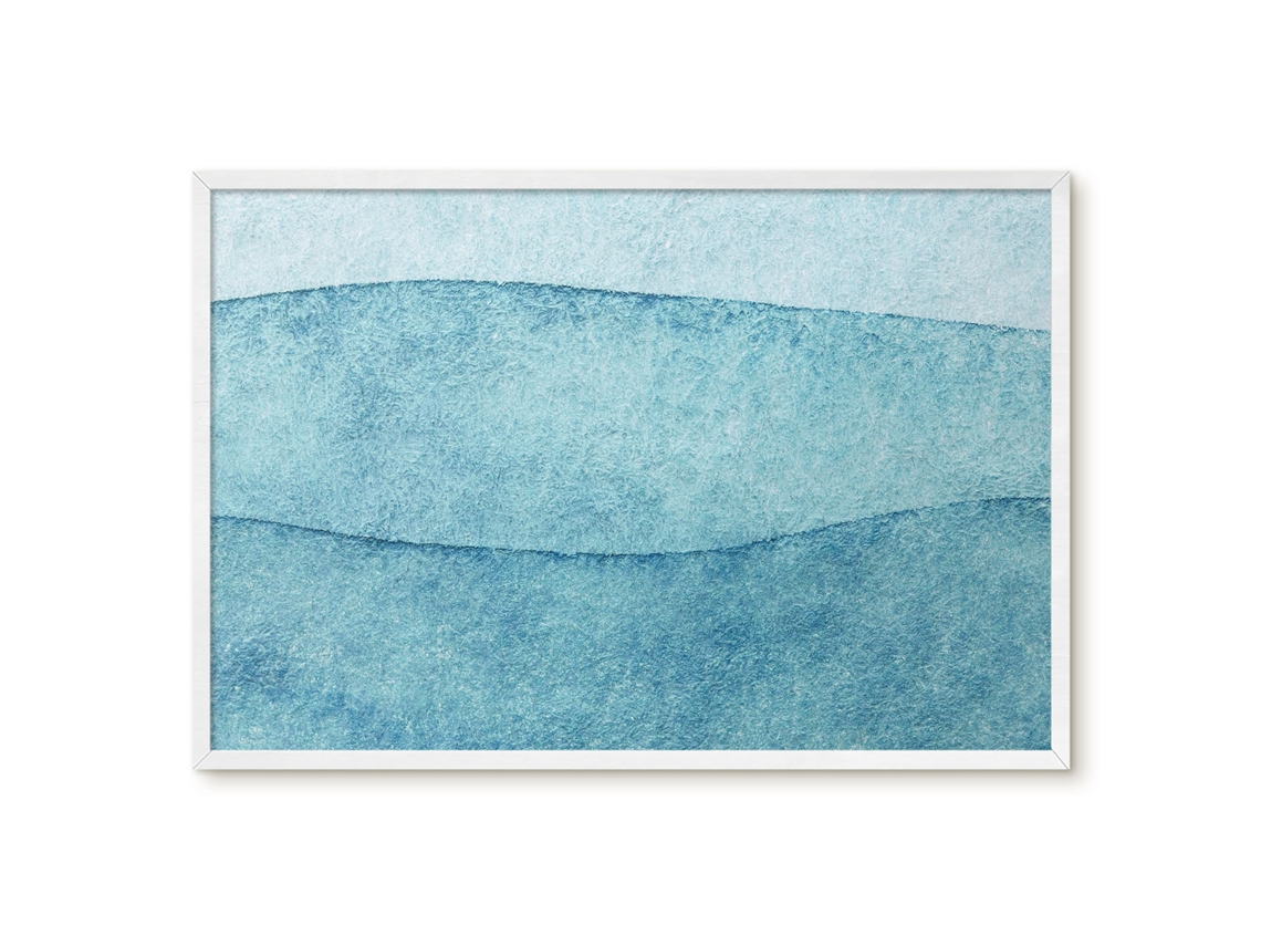 Quadro de parede magnético com ondas cinzentas para escritório Espelharte (60x40 cm)
