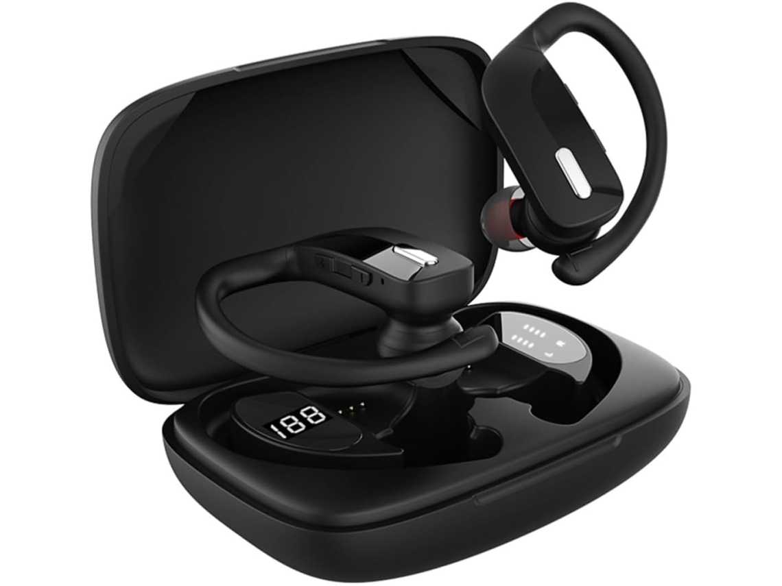Ukcoco Casque Audio Sans Fil Étanche Micro, Mini Auricular Em Silicone Abs, Grosse Capacité Batterie 60ma,