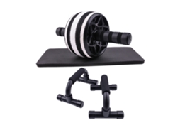 Ab Roller Power Wheels Máquina Barra De Flexão Skippin Aquaforge