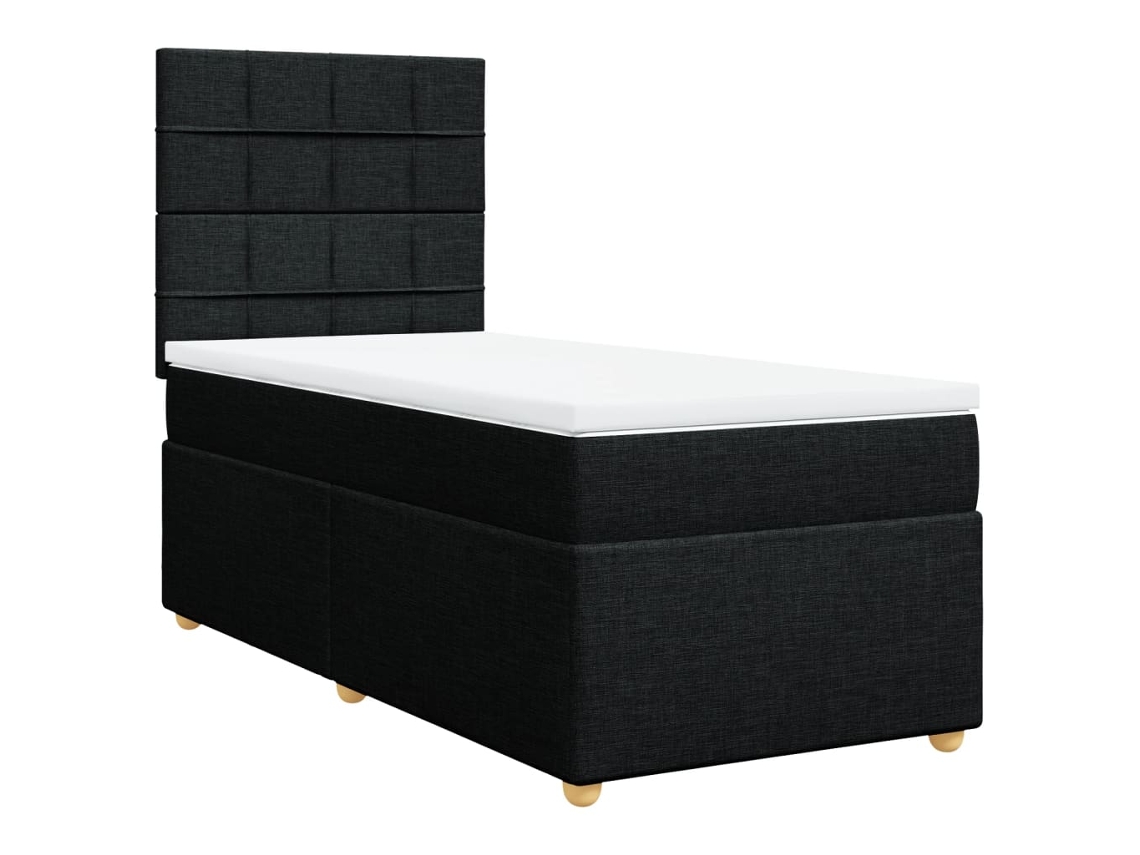 Box Spring Bed, Box Spring Beds Vidaxl Preto Tecido (100 X 200 Cm)