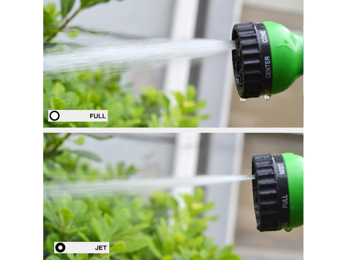 Mangueira de jardim expansível Slowmoose com irrigação multifuncional