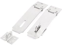 Conjunto de 2 Peças Fecho Cadeado em Aço Inoxidável 102 Mm para Porta Garagem Armazém CHABERLU