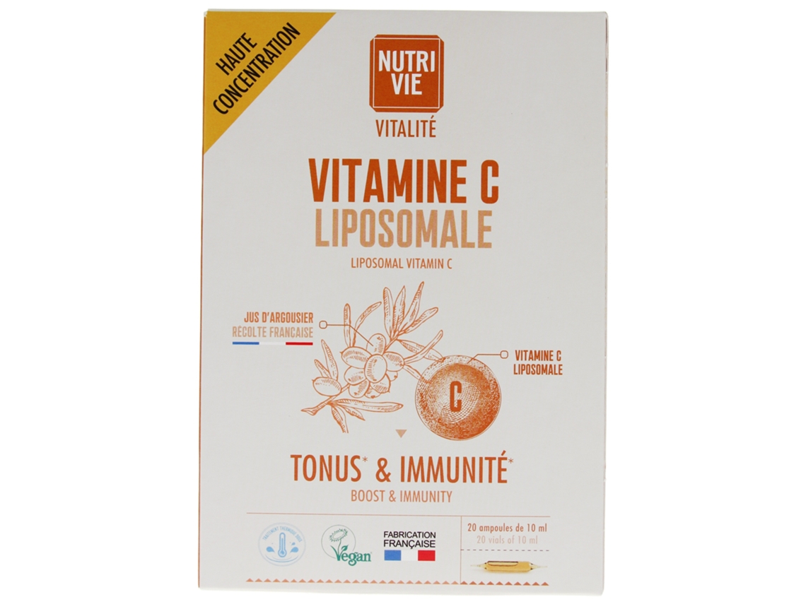 Vitamina C Lipossomal 20 Ampolas NUTRIVIE