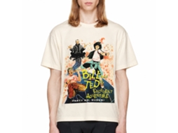 Rockinstone Bill And Ted Dvd Cover Solid Natural Adult T-shirt Size:l