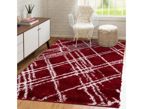 Tapete UNAMOURDETAPIS de Sala de Estar Ember 1 Vermelho 200X290