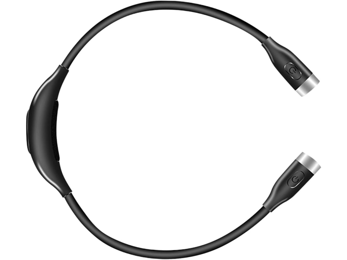 Luminária De Leitura Pescoço Recarregável Via Usb Collbath, 600mah, Com 3 Níveis De Brilho Ajustáveis, Em Plástico Preto
