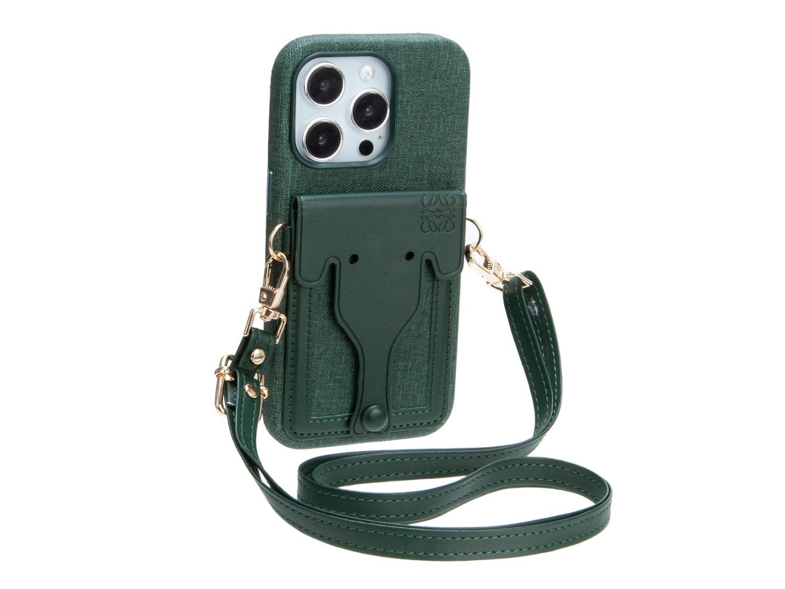 Suporte Casa Para Iphone 14 Pro Max Anti-choque Com Porta-cartões Bege