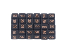 Ats 24 Dados Poliédricos D6 de 14mm de Acrílico Impermeáveis Equilibrados para Jogos de Mesa