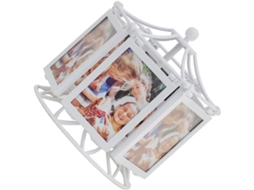 Porta Retratos Mecânico Giratório Ornamento Decorativo Fotos Família Suporte Madeira Lembranças Decoração GOKOCO