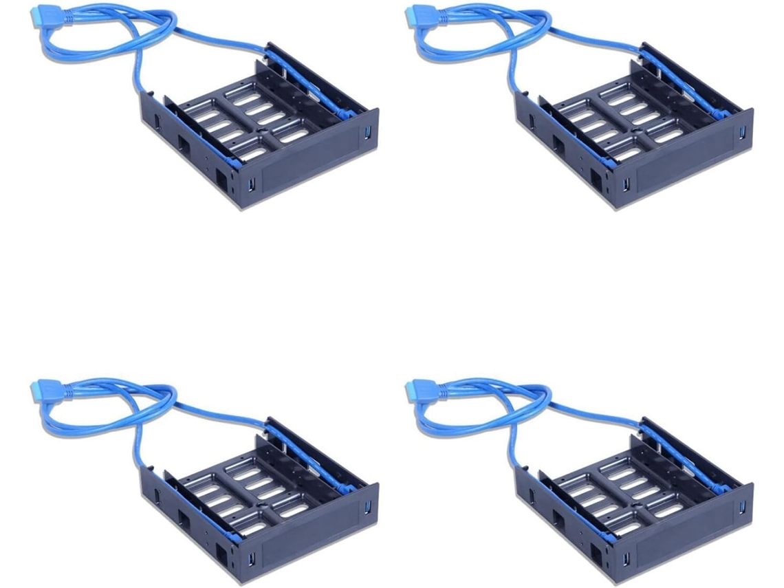 Painel Com 8 Portas Usb 3.0 E Entrada Para Periféricos/discos Rígidos De 3,5 Polegadas Ou Ssds/hdds De 2,5 Polegadas.