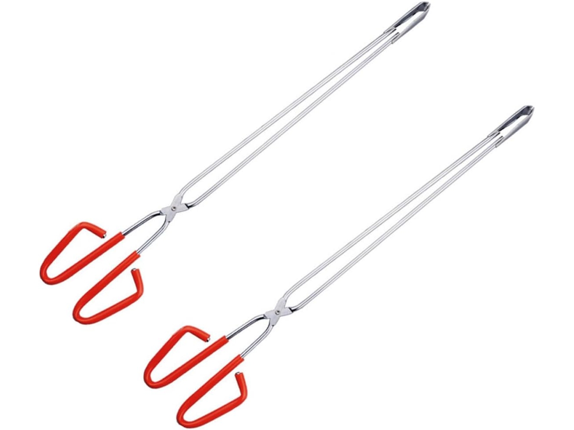 Conjunto De 2 Pinças Multifuncionais Abaodam, Leves E Portáteis, Em Aço Inoxidável, Ideais Para Churrasco E Limpeza