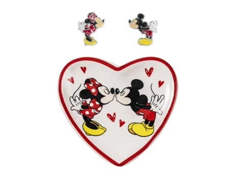 Disney Mickey Brincos Minnie Prato Porta Joias Peers Hardy
