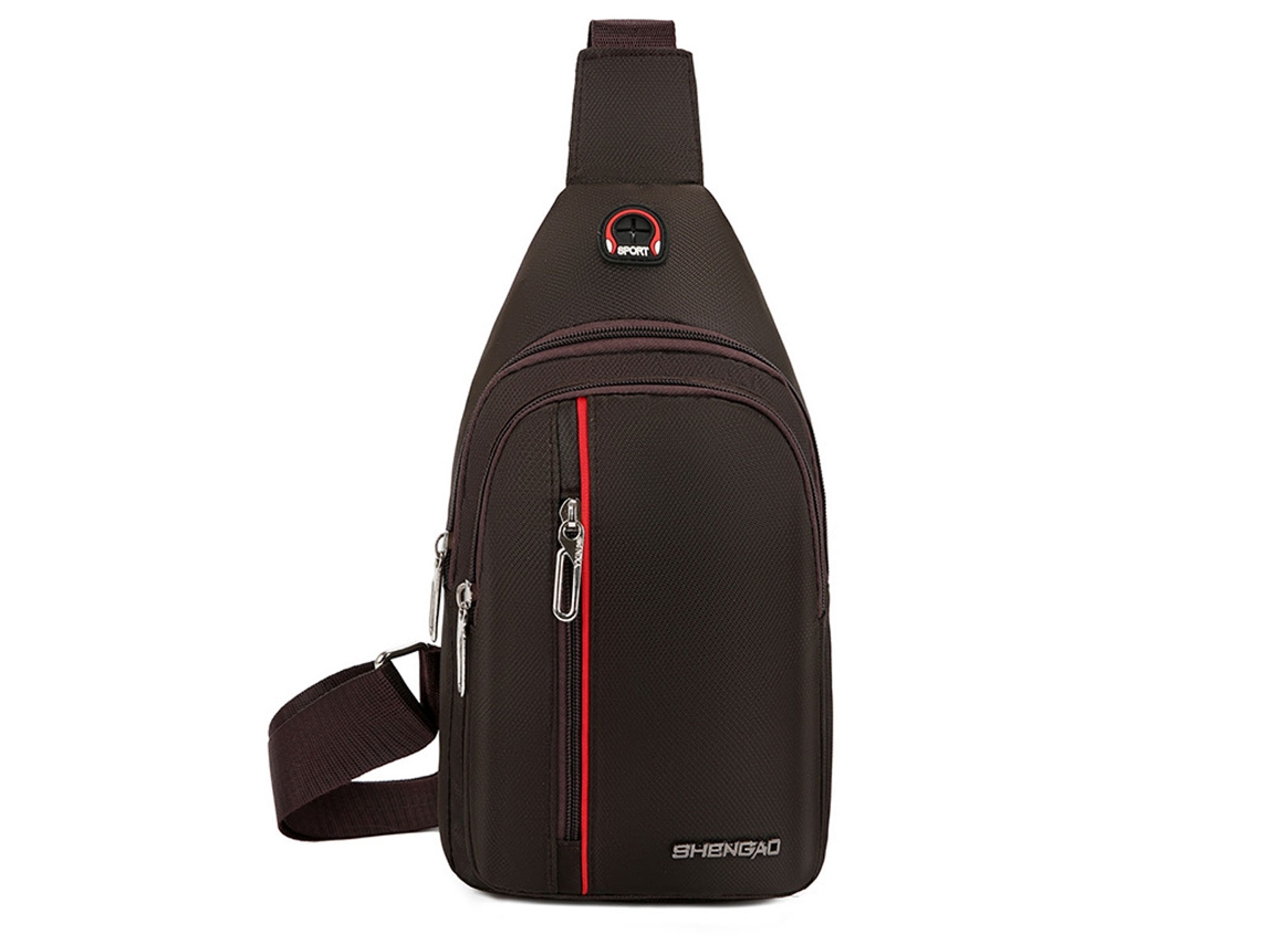 Bolsa De Viagem Auriculares, À Prova De Água De Mulher Rnemitery Peito Casual Furos Castanho (tamanho Único)