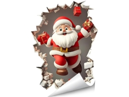 Adesivos De Natal Com Efeito 3d Para O Papai Noel | Adesivos