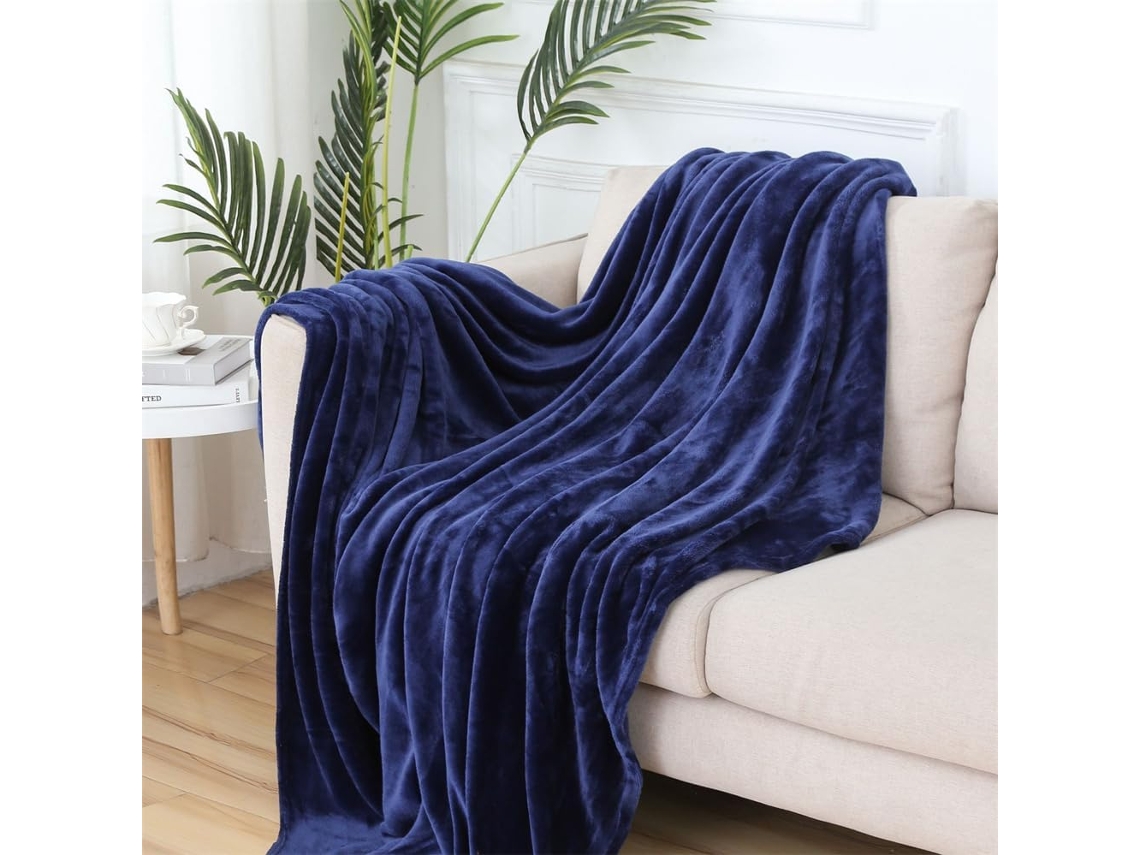 Manta de Flanela Lã Fansu Cor Sólida Microfibra Macia e Quente para Outono Inverno Colcha Fofa Quarto Ou Sofá