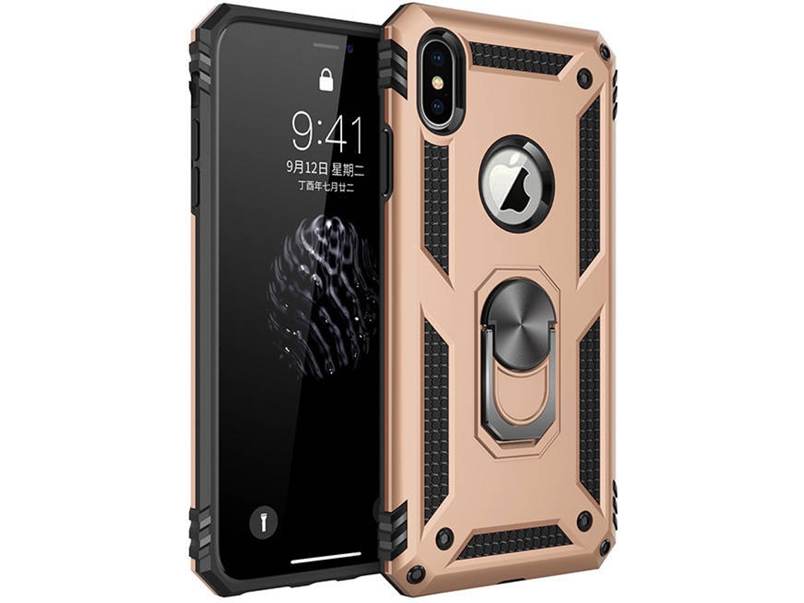 Capa iPhone 6 Plus, 7 Plus, 8 Plus Armadura Dourado