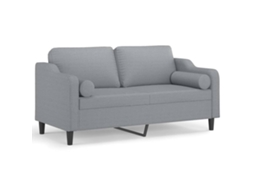 2-seater Sofa, 2-seater Sofas Vidaxl Cinzeto Tecido (n/a)