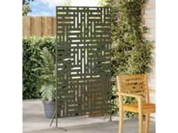 Vidaxl Protetor De Privacidade 100 X 50 X 180 Cm Aço Verde-azeitona