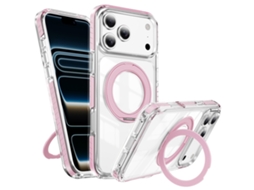 Capa Para Iphone 17 Pro Com Magsafe E 360° Suporte Digitallab (rosa)