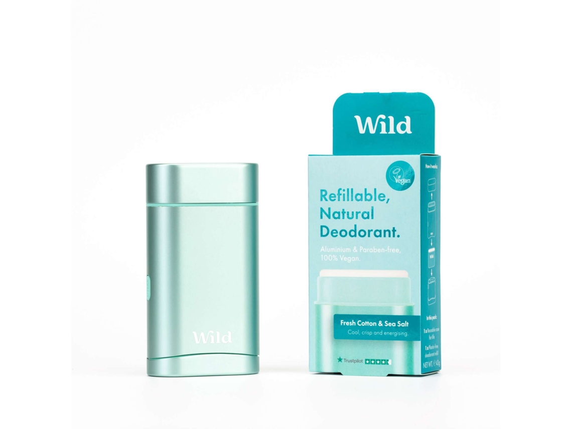 Refillable Natural Deodorant Algodão Fresco WILD